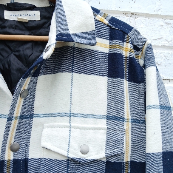 Aeropostale Plaid Flannel Shacket Size Small - Picture 5 of 11